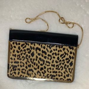 Also - Crossbody Bag - Black & Animal Print
